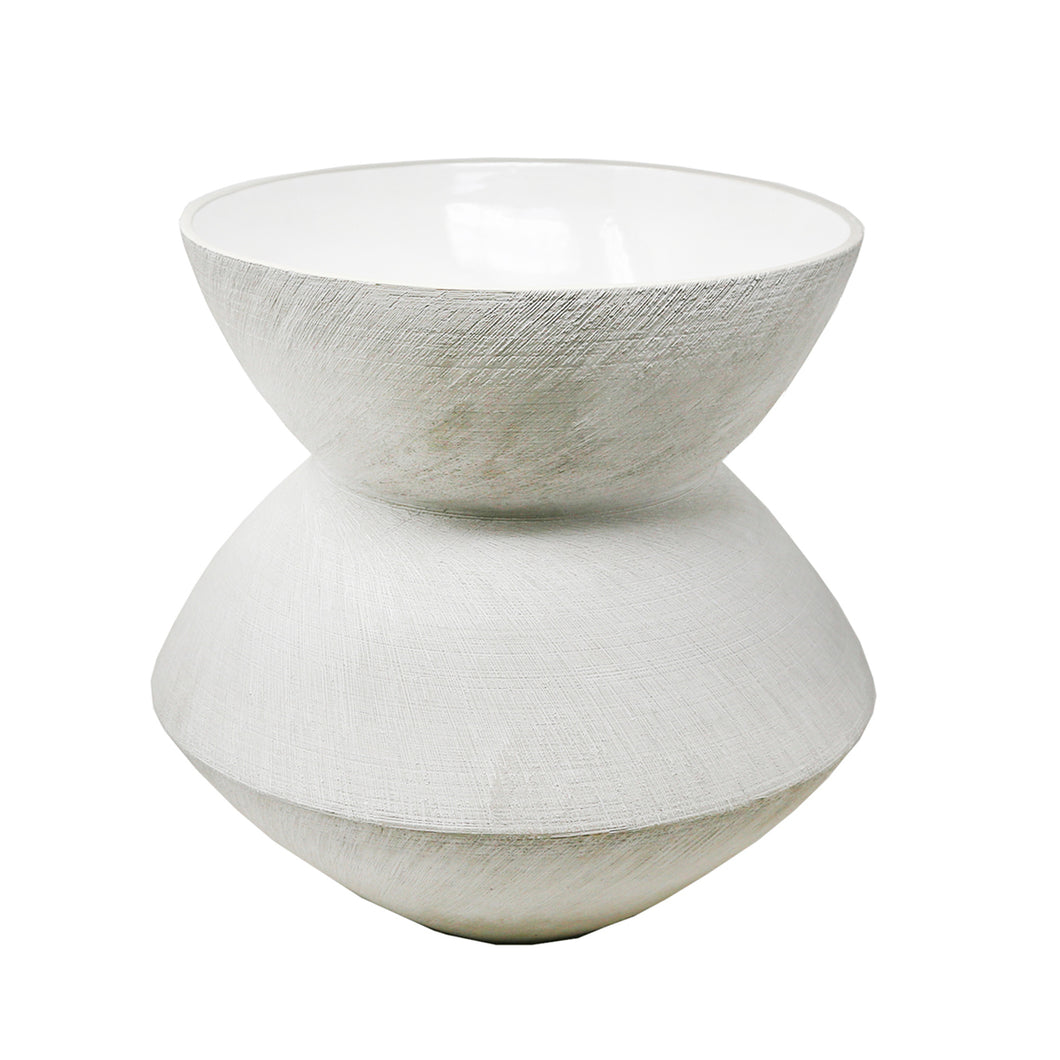 Gray Angled Scratch Vase