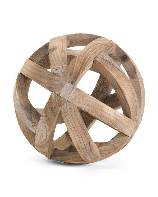 Decorative Wooden Orb