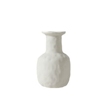 Load image into Gallery viewer, White Textured Stoneware Vases
